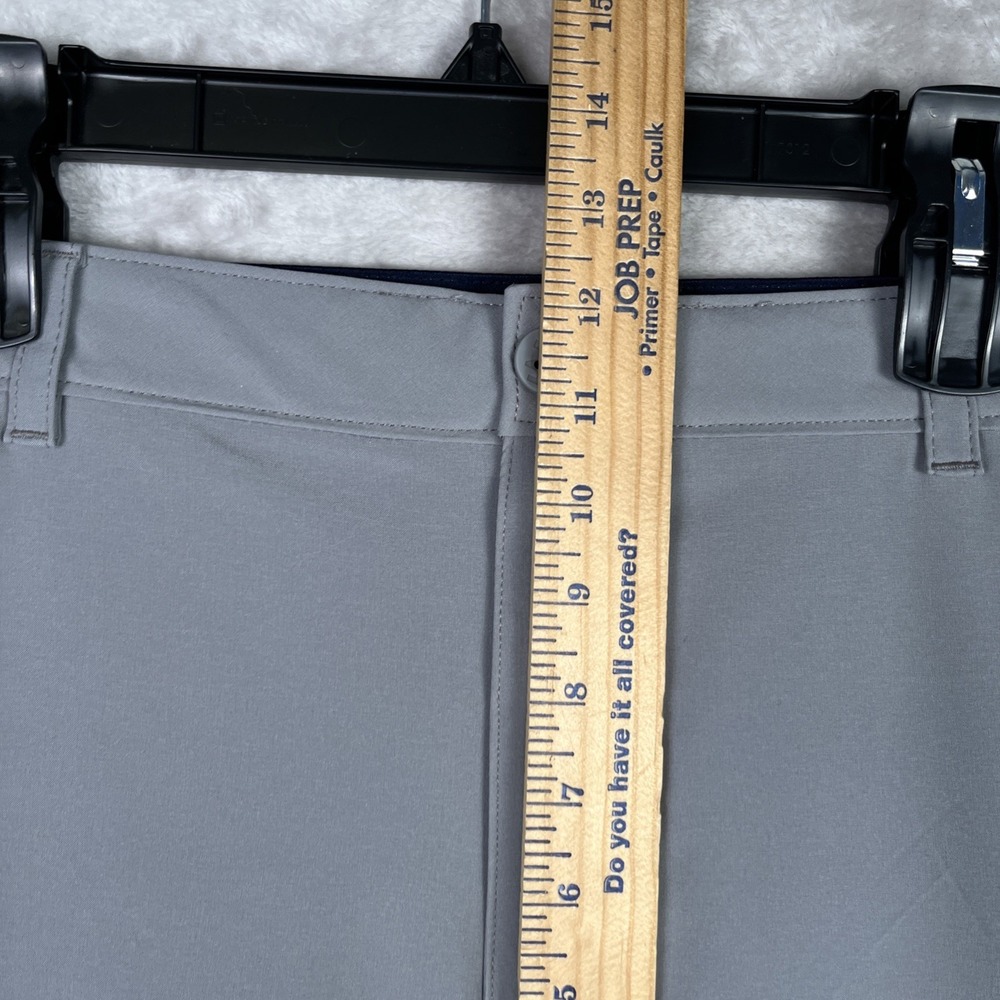 Izod Men's‎ Golf Pants 38x32 Gray Stretch Flat Front Logo Performance Light Grey - Picture 8 of 10